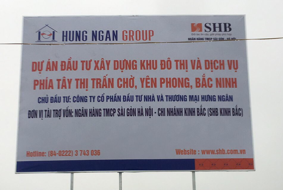 Ngân hàng SHB tài trợ dự án Khu đô thị Kim Đô ( Khu đô thị và dịch vụ phía Tây thị trấn Chờ)