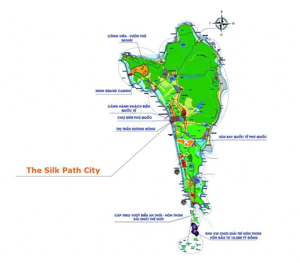 Vị trí The Silk Path City Phú Quốc